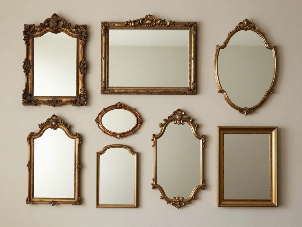 Various wall mirror styles displayed